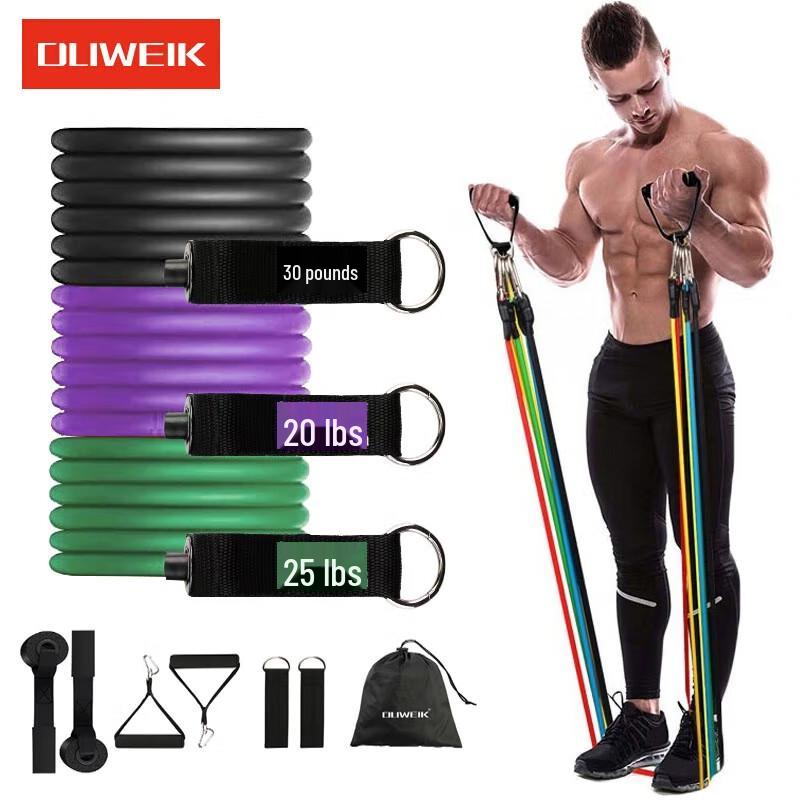 15-Piece Resistance Band Set - 150 lbs