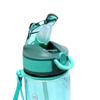 800 ml Sportwasserflasche mit Strohhalm für Camping Wandern Outdoor Kunststoff transparente BPA-freie Flasche für Männer Trinkgeschirr