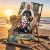 Club Deportivo Guadalajara Print Beach Towel Design, Soft, Lightweight. for Home Bathroom, Spa, Pool, Yoga, Surfing, Camping, Gift for Family, Friend