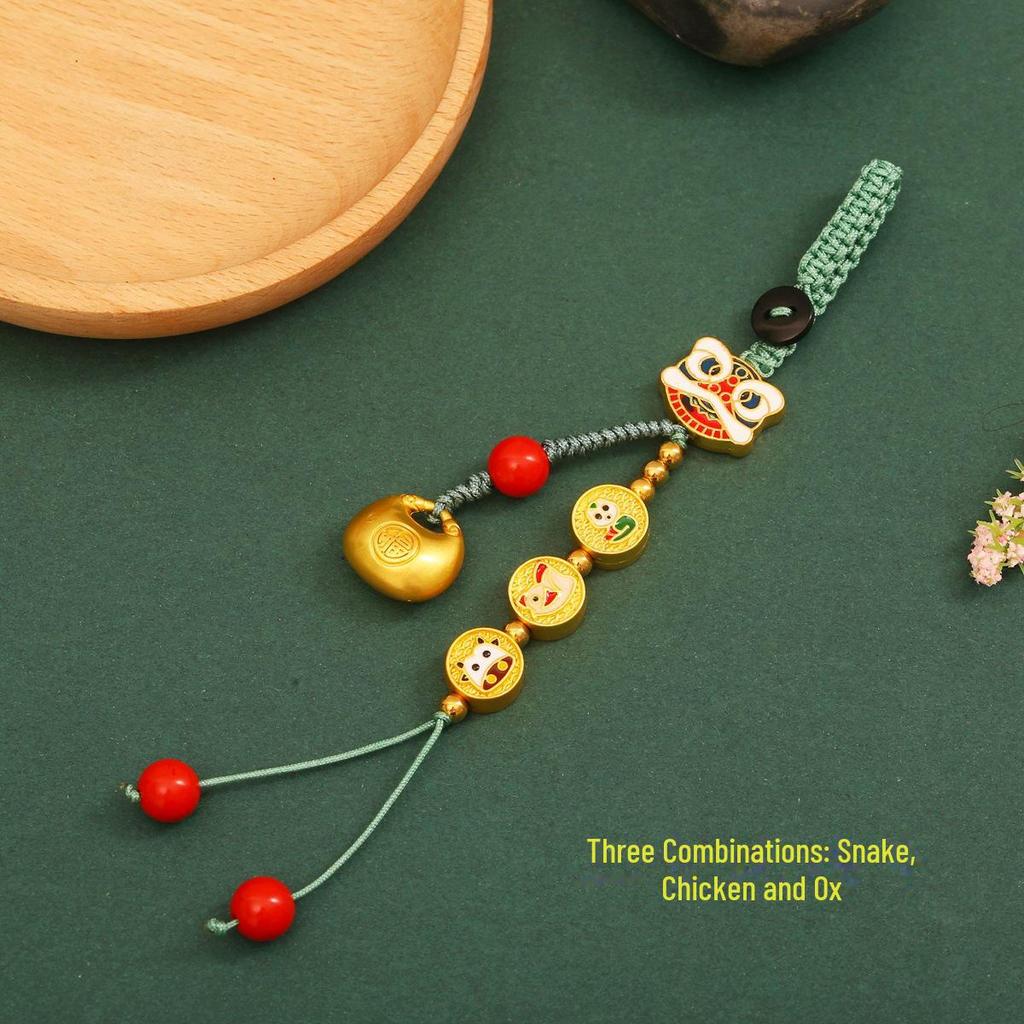 Twelve Zodiac Multi-Function Gold Keychain Pendant