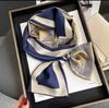Big Brand Double-sided Printed Long Headband Silk Scarf Hin Scarf Ribbon Tie Bag Decoration Suit Scarf Waist Belt Multi Function