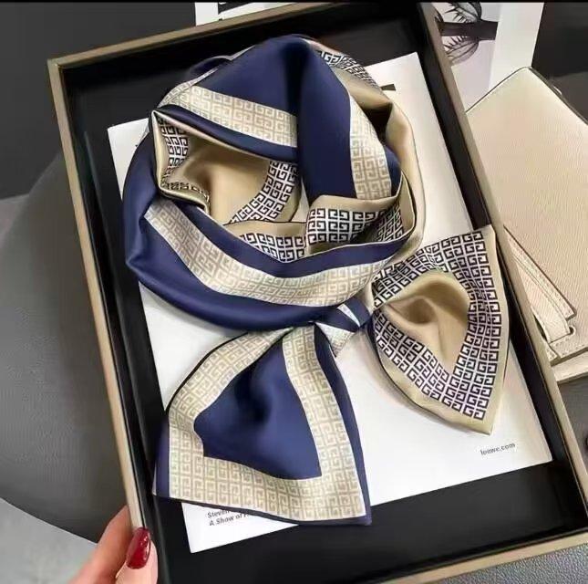 Big Brand Double-sided Printed Long Headband Silk Scarf Hin Scarf Ribbon Tie Bag Decoration Suit Scarf Waist Belt Multi Function