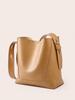 Premium Women's Genuine Cowhide Leather Bucket Bag 2026 - Large Capacity, Single Shoulder & Crossbody