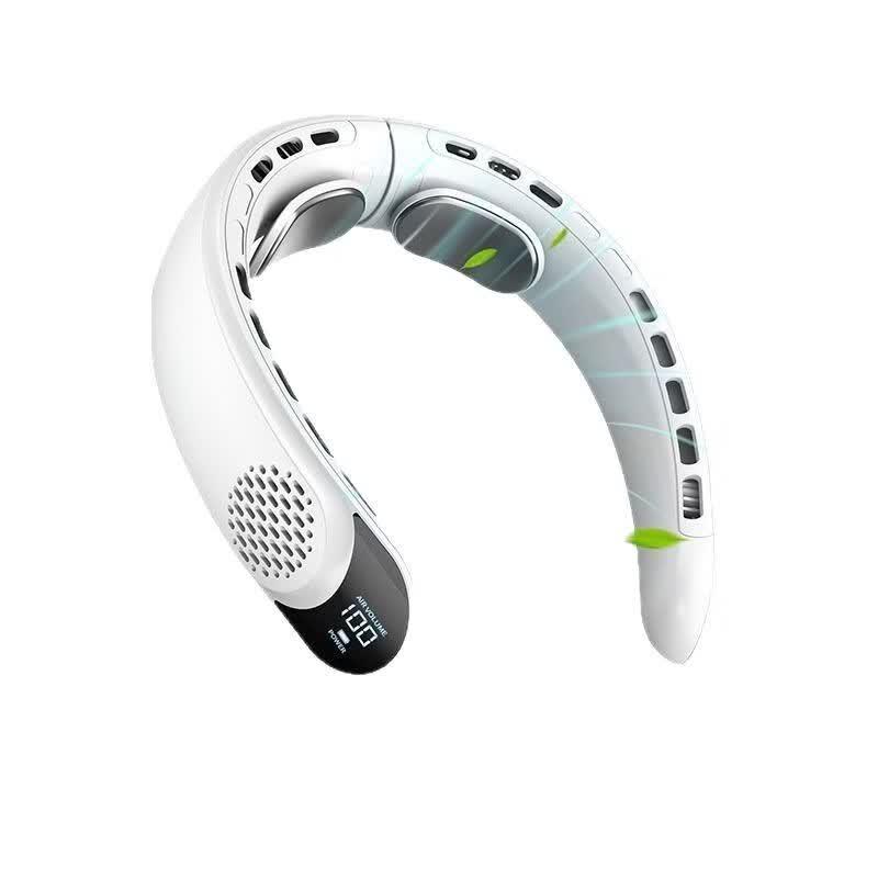 Tragbarer wiederaufladbarer Halsventilator ohne Blätter
