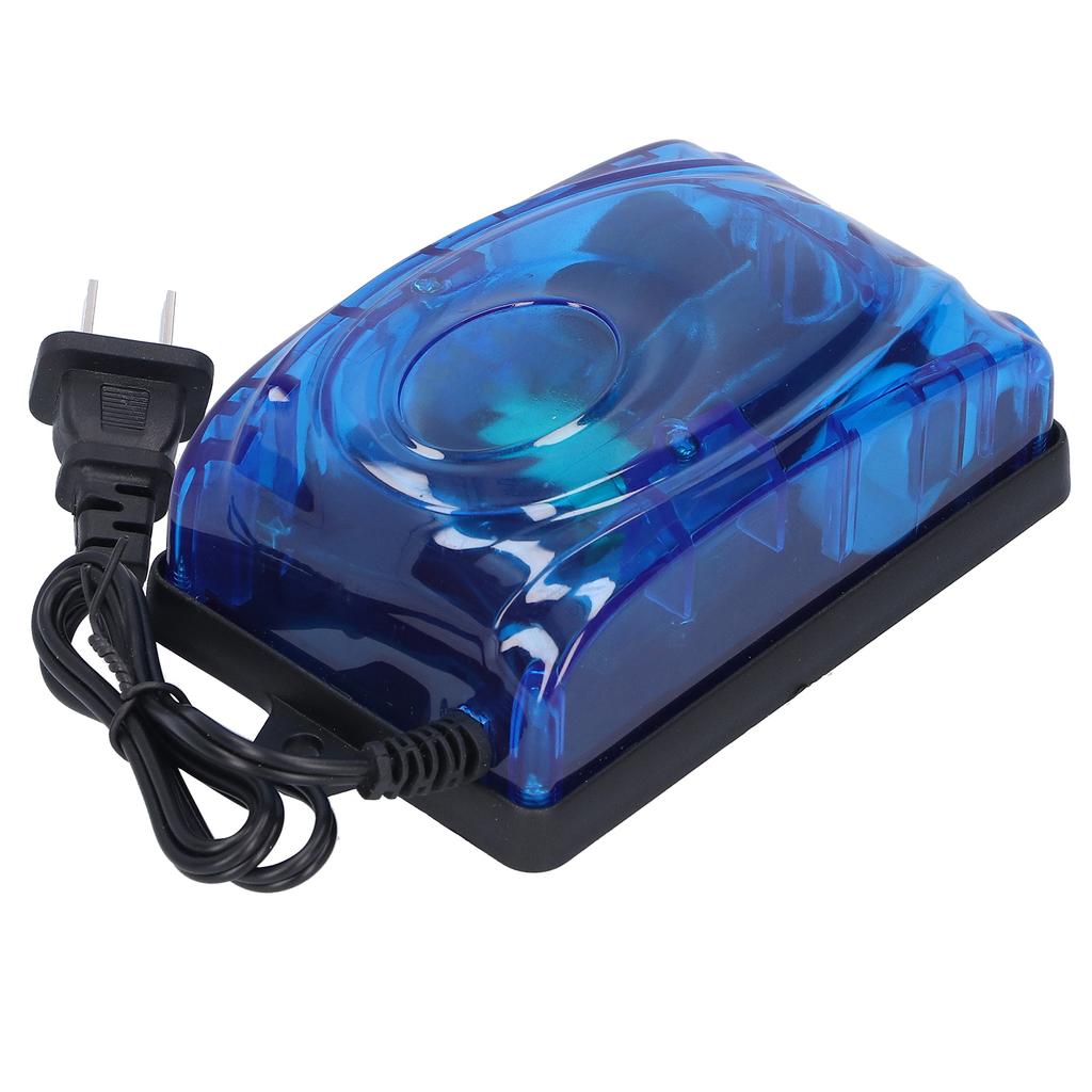 Powerful Fish Tank Air Pump Quiet Operation Double Outlets with Bubble Stone Aquarium Supplies