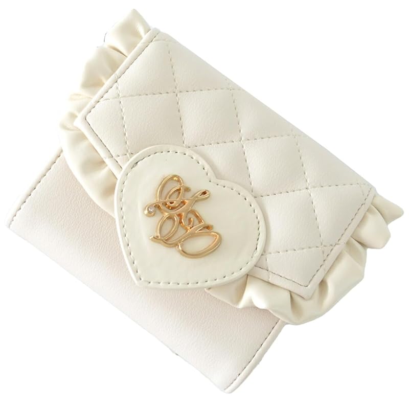 

[SecretDoor] white trifold wallet ladies trifold wallet compact wallet mini wallet woman mini brand cute compact folding wallet easy to use large