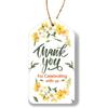Clickedin - Thank You Tags for Packaging, Customized Packing Tags for Small Business 50 Pieces with Natural Jute Twine