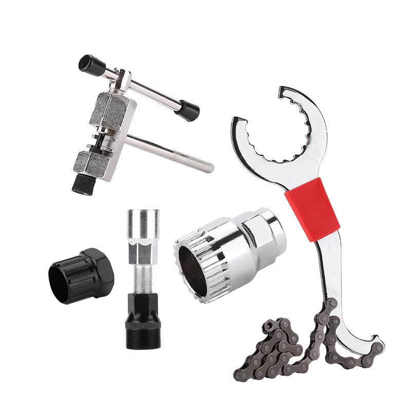 Mountain Bike Repair Tool Kit: Chain Breaker & Flywheel/Bottom Bracket Removal Tools