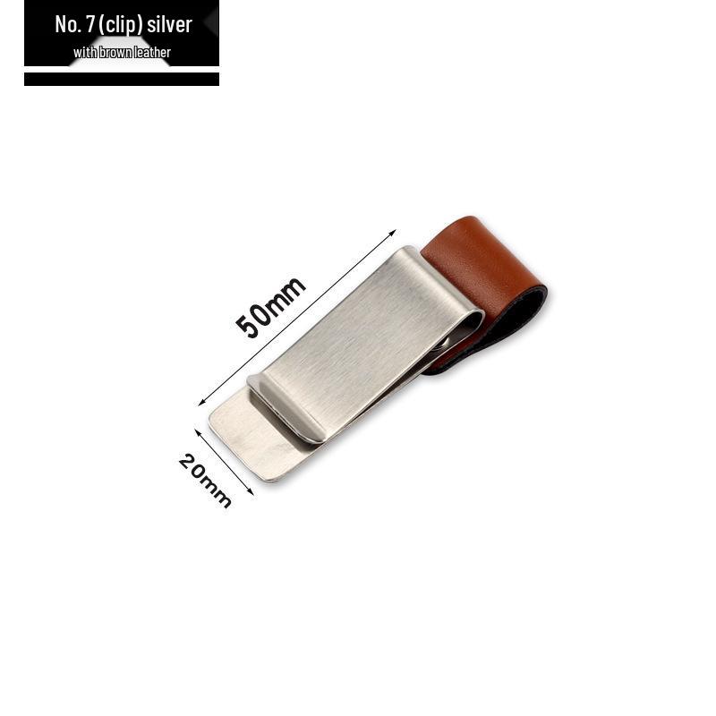 Retro Pen Clip Bill Notebook Accessory - Multi-purpose Stationery Office Supplies with Custom Logo Print