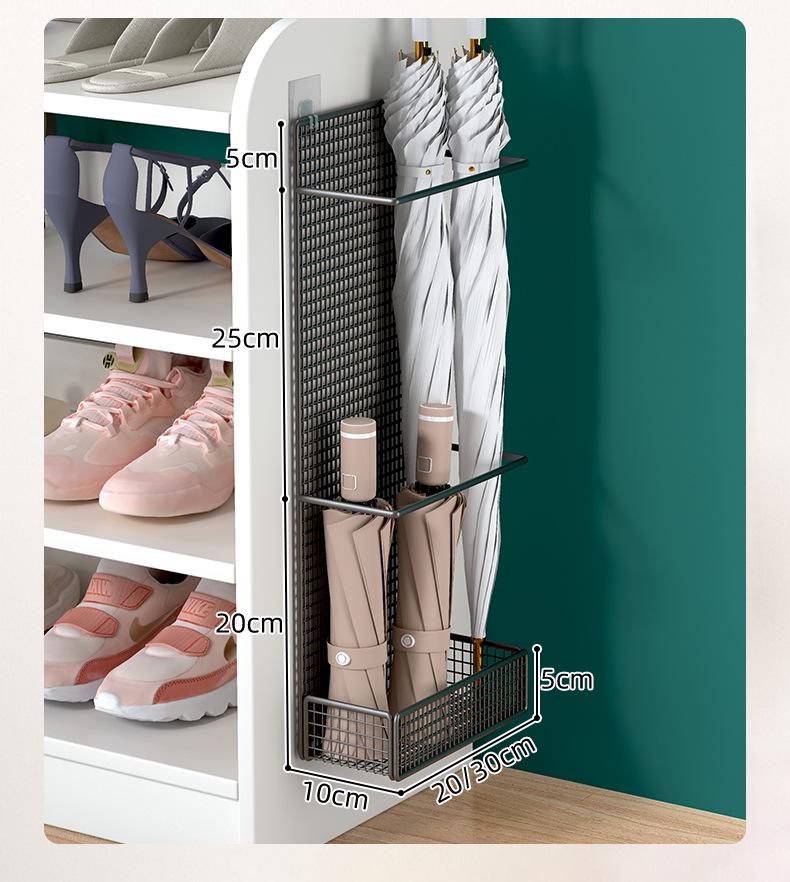 Wandmontierter Regenschirmhalter ohne Bohren: Gewerbliche & Heimnutzung, Aufbewahrungsständer mit langem Griff, Schirmständer für die Tür.