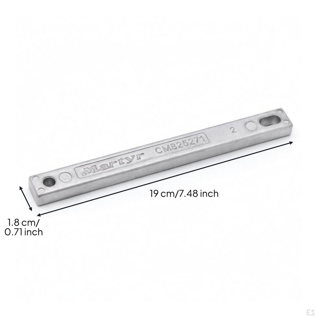 Outboard Engine Anode Block Marine Propulsion Compatible Replacement Chamfered Ends