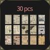 30 Sheets Vintage newspaper map art decor diary album Background paper Decorative Scrapbooking material paper