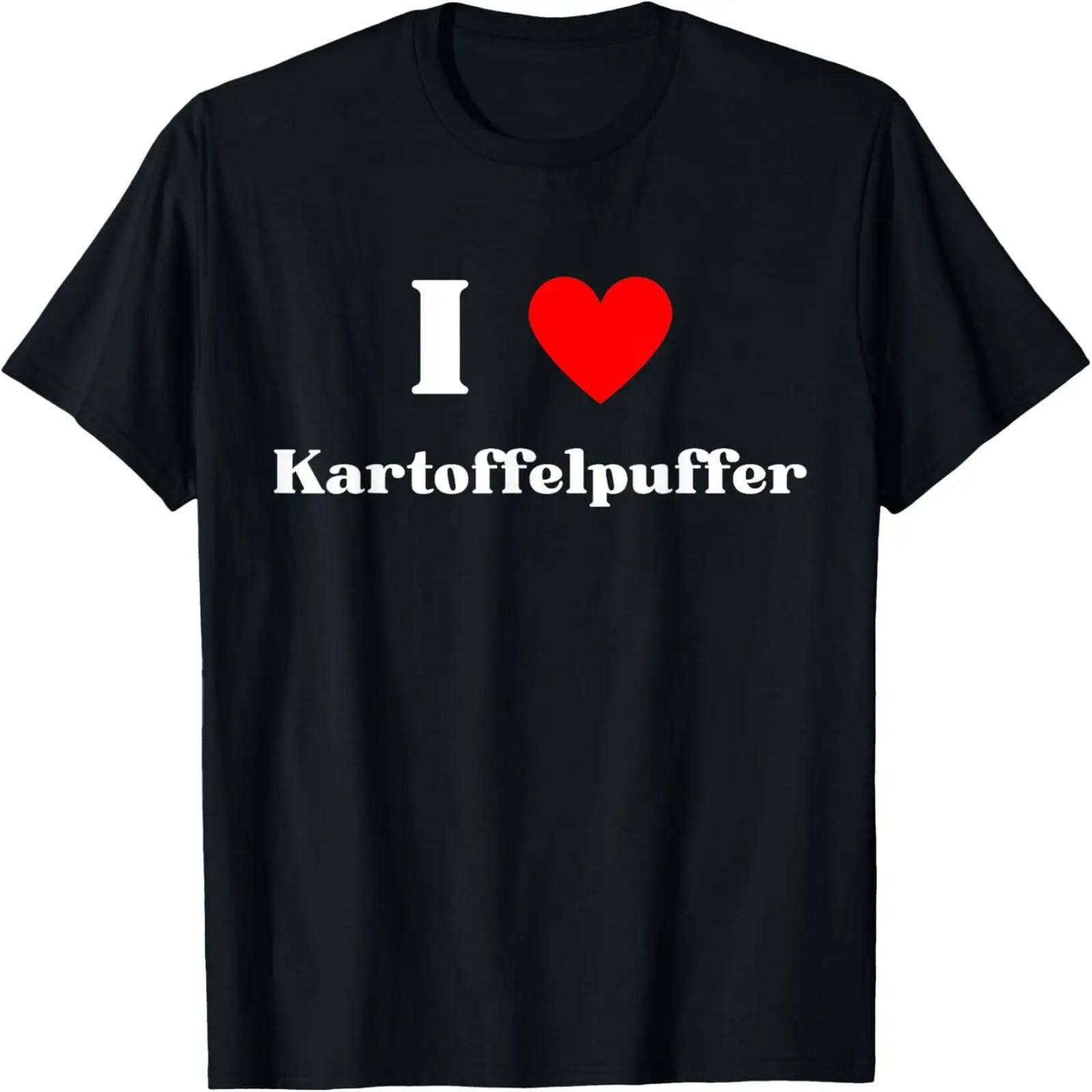 

Fun Graphic-I Love Kartoffelpuffer T-Shirt XXXXXL чорний