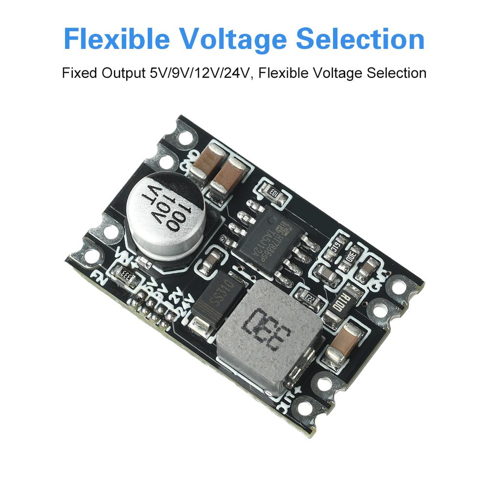 DC-DC Buck Step-down Power Supply Module 7V-100V to 5V 9V 12V 24V 2A Fixed Output Voltage Step-down Power Module