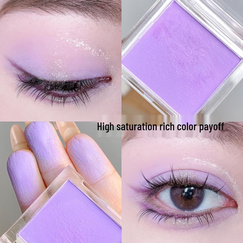 

Сияющие тени для век: Riri Rila Dreamy Violet - Матовый фиолетовый дофаминовый поп 2g