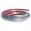 Decorative Strip Silver Chrome Matt 6Mm Satin Flexible Self-Adhesive