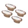 4 Sets Oval Cabinet Knobs 3D Floating Flower Exquisite Ergonomic Vintage Cabinet Knobs for Home Door
