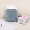 Letter Menstrual Embroidery Pad Storage Bag Portable Travel Handbag Makeup Case