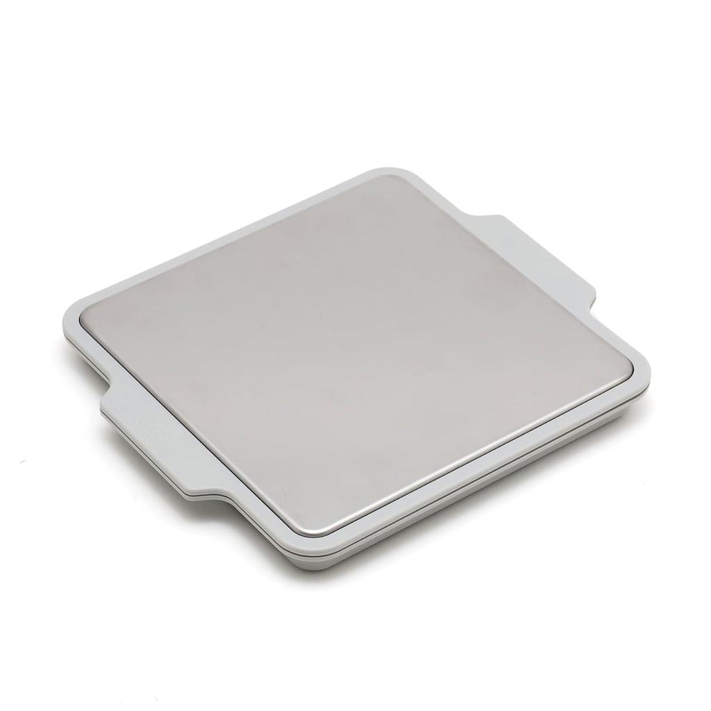 GEL-COOL Bento Babykost Kühlung Schnelle Kälteplatte Wärmeableitung Ca. B21T18H2cm Isoliert Zeitsparend Küchenartikel Hellgrau
