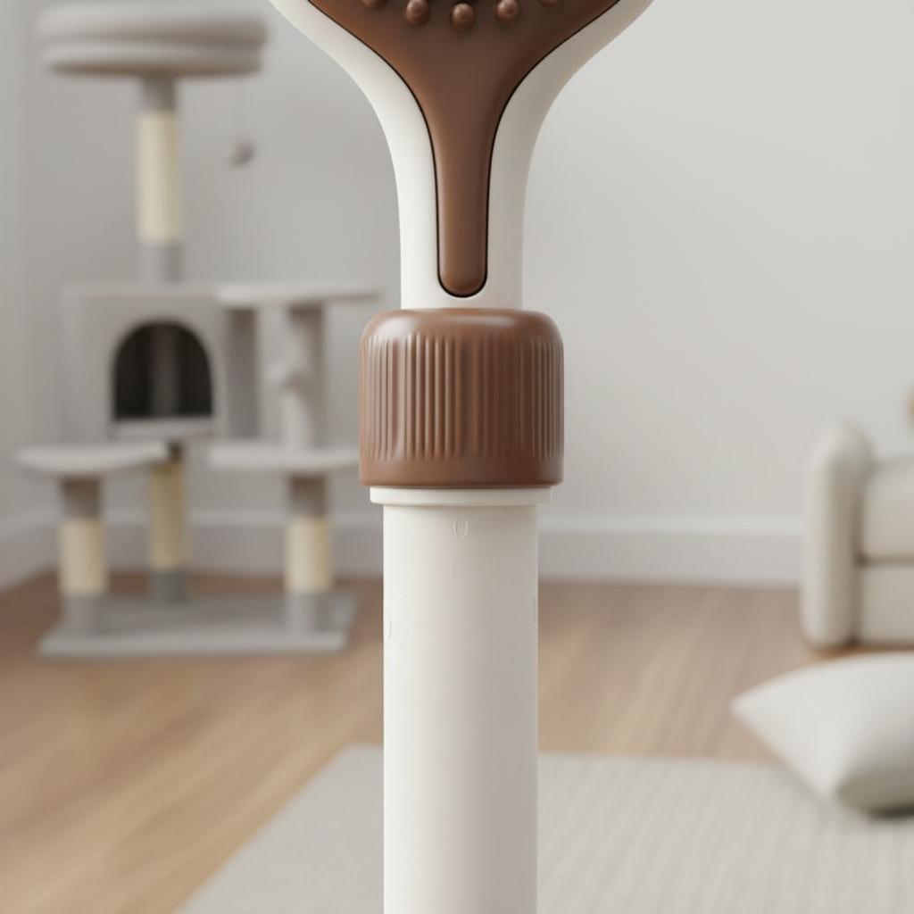 Telescopic Feline Brush Interactive Play Feline Brush Pet Accessory Soft Massage Easy to Hold for Home