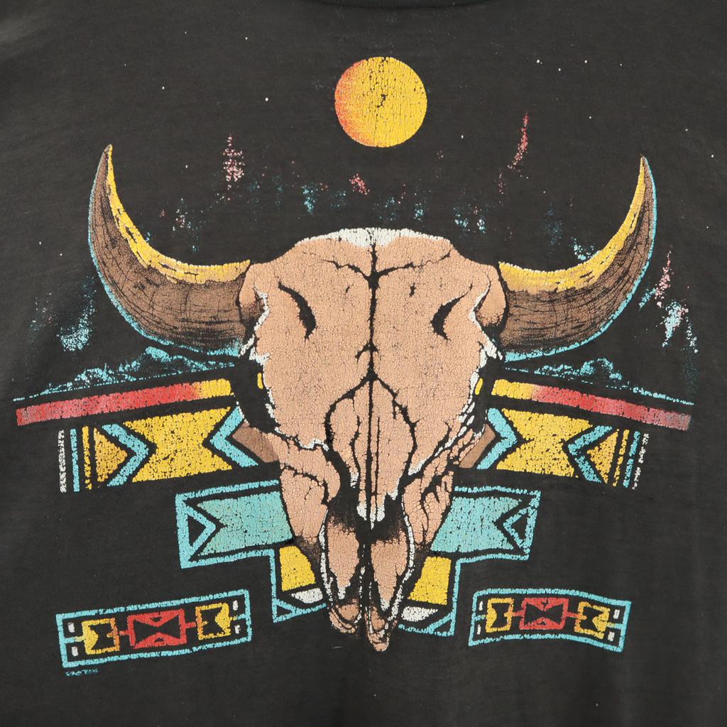 OLD 90s Skyhorn Short Sleeve Single Stitch T-shirt Black Men's Used