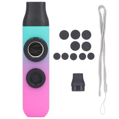 Instrument Kazoo Trou de Flûte Double Tonalité Réglable avec Embouchure de Rechange à Diaphragme