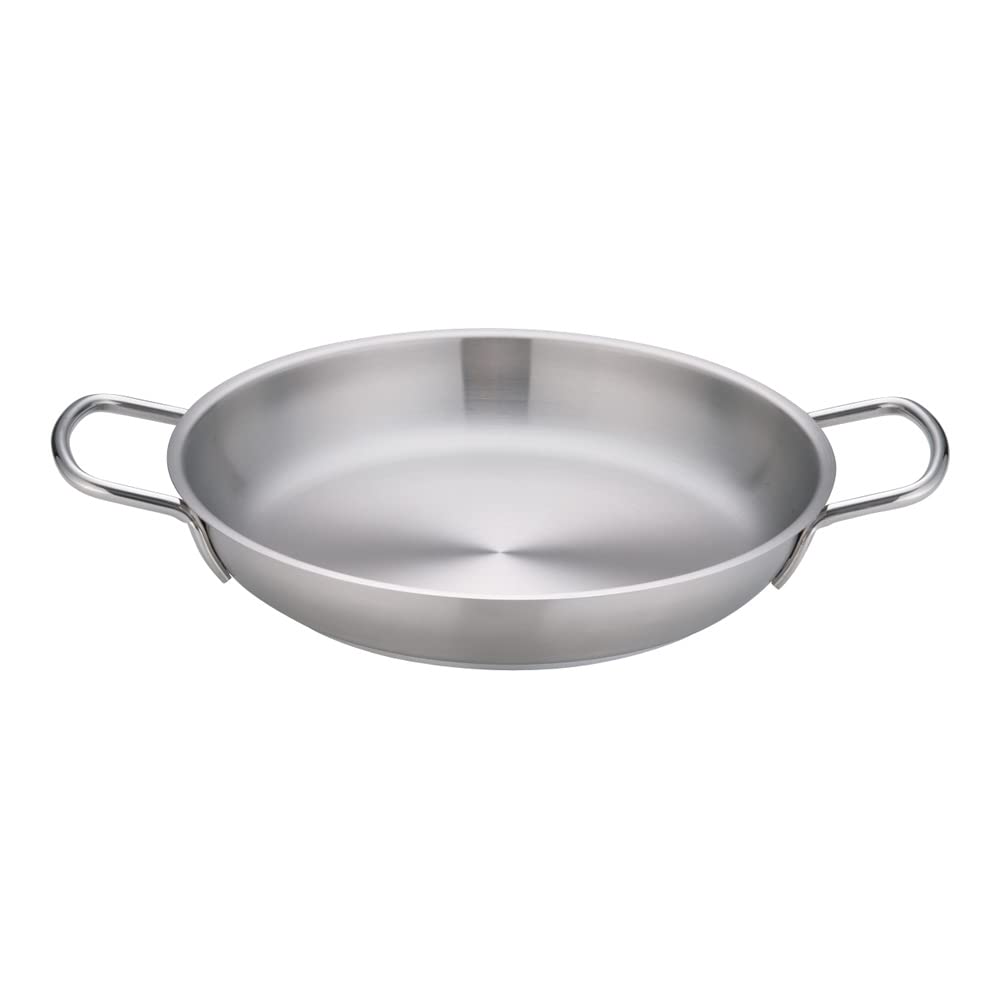 

Endo Shoji Commercial Murano Induction Omelette IH Stainless AOM0504 Pan, 32cm, Compatible, 18-8 Steel,