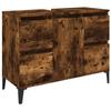VidaXL Meuble d'évier chêne fumé 80x33x60 cm bois d'ingénierie 821281