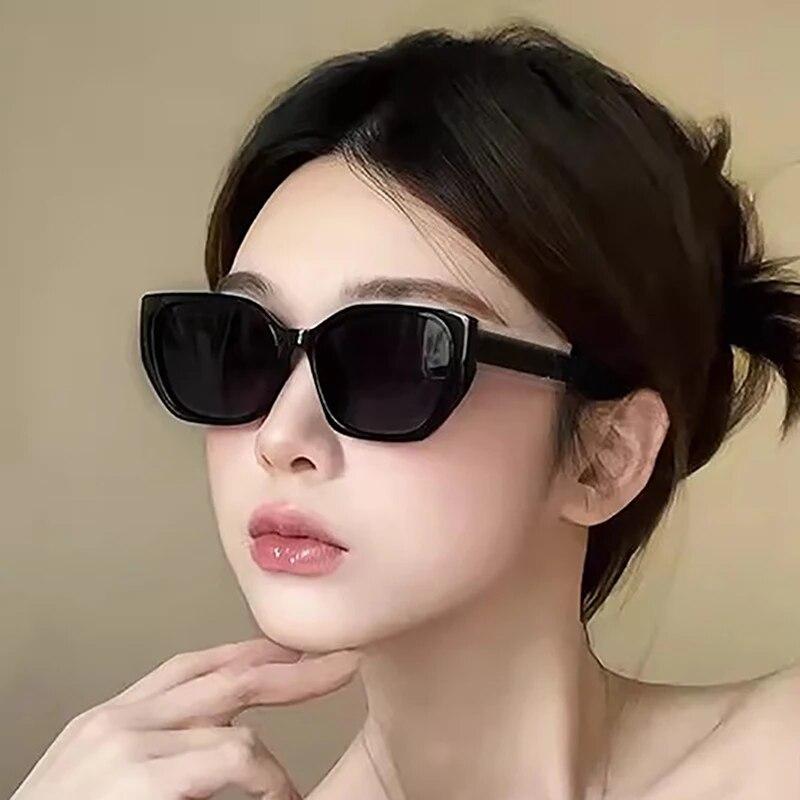 Retro Cat Eye Irregular Polygon Women Sunglasses Fashion Eyewear  Designer Eyewear Shades Uv400 Men Sun Glasses