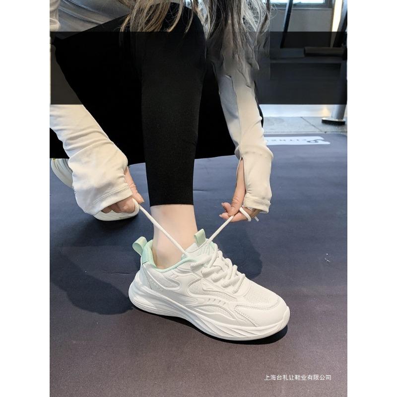 Soft-soled Sports Shoes Women's New Spring and Autumn Casual Women's Shoes Ultra-light White Lightweight Shock-absorbing Running Shoes