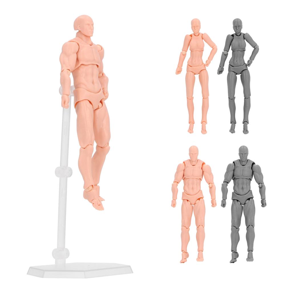 Figure Model PVC Action Figure Drawing Model Movable Joint Pedestal Support Artist Draw Painting Mod