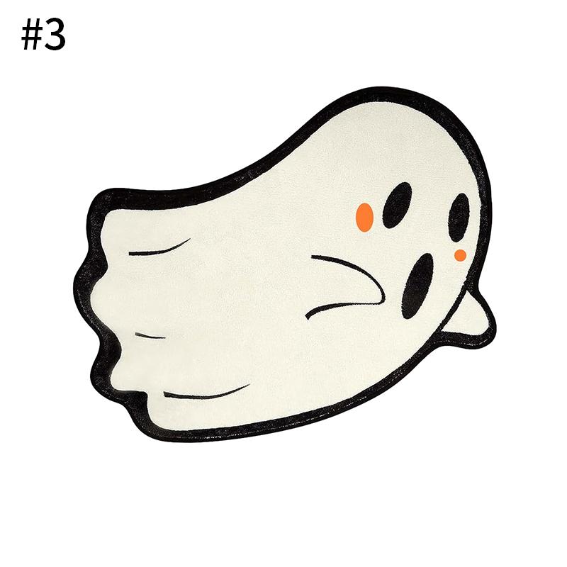 

Симпатичный ковер для привидения на Хэллоуин, впитывающий противоскользящий коврик для ванной, домашний впитывающий коврик для пола, декор для гостиной на Хэллоуин S 30X43cm