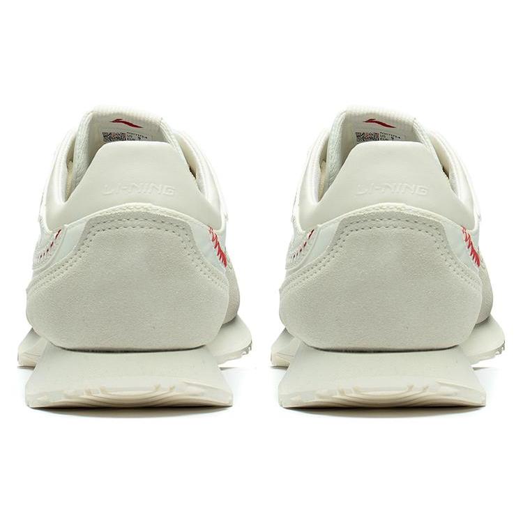 Li Ning CF Forest Woven Abrasion Resistant Breathable Low Top Sports Casual Shoes Women's Cream White AGCT174-1
