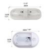 Single/Dual LED Dome Light with Seperate Switch 10-24V Ceiling Lamp RV Interior Equipment RV Interior Lighting