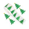 500pcs/roll Laser Type Reflective Labels Snowman Snowflake Stickers Self-Adhesive Decals  Envelope