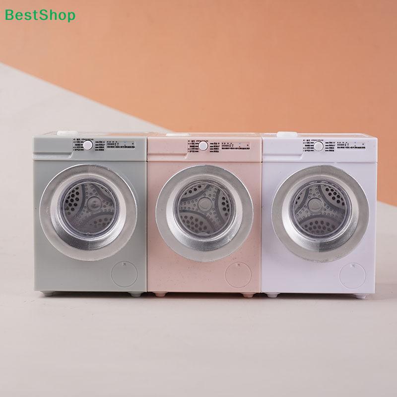 1 Set 1:12 Scale Laundry Room Appliance Miniature Dollhouses Simulation Mini Rechargeable Washing Machine Model