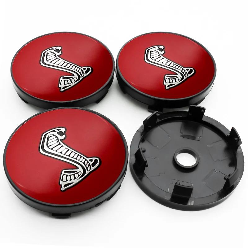 4pcs 60mm Car Wheel Center Hub Cap Auto Rim Covers Emblem Badge For Ford Focus Fiesta Mondeo Ranger Kuga Mustang ST Accessories