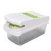 Multifunctional Food Chopper Stainless Steel Blades Integrated Vegetable Chopper and Spiralizer for Kitchen