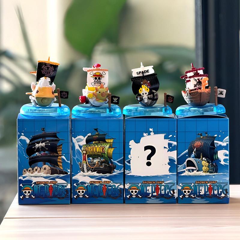 One Piece Pirate Ship Model Set For Kids Pvc Collectible Figures Desk Decor Gift