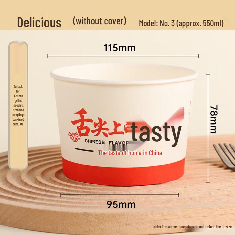 

Lantuan Disposable Plastic Takeout Bowls with Lids