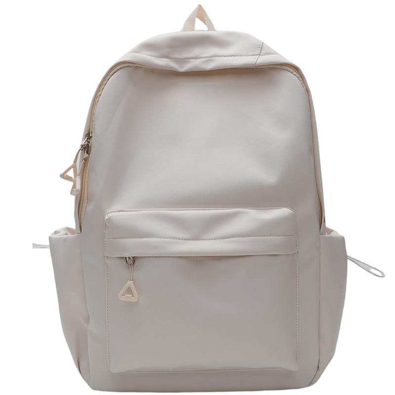 

Simple Mori versatile contrasting color letter backpack ins wind large capacity solid color campus backpack commuter schoolbag female 31*15*42
