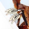 2pcs Crystal Rhinestone Traceless Hair Clip Dopamine Korean Wing Girls Hairpin Hair Accessories Acetate Cosmetic Clip Headwear