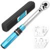 Preset Torque Wrench, 9.5mm (3/8") Drive, 2.5-30Nm, Motorcycle Repair Wrench for Bicycles, Motorcycles, and Cars, Includes Storage Case, Calibration C