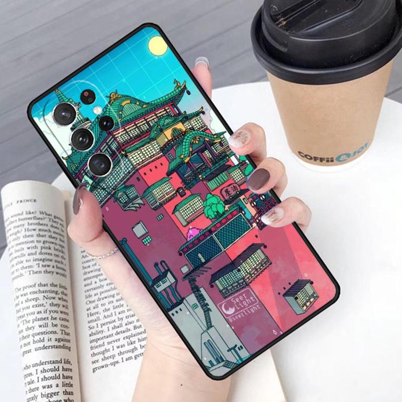 Art Pixel Aesthetic phone case Cover For Samsung Galaxy S24 S25 Ultra S21 S22 Ultra S10E Note 10 Plus Note 20 FE S23
