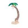 Simulated Palm Leaf Wooden Banana Hanger Keep Bananas Fresh Prevents Bruising Grape Hanging Holder Animal Shaped Sturdy Hook