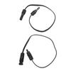 1 Pair Solar Extension Cable 6mm² Pure Copper Core Wiring with Female Male Connectors for RV Photovoltaic System Marine