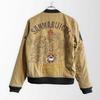 Used [271] Sanmaruichi Japanese pattern MA-1 Dragon embroidery Beige M Big brother series