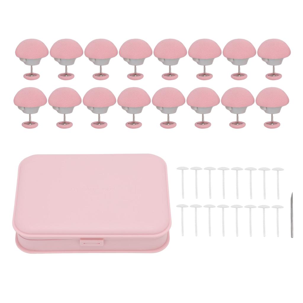 16 STÜCKE Bettdeckenbezug Befestigungsclip Pilzförmige Stoffnadel Kunststoff Quilt Fixator für Zuhause Kissen