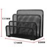 XIECEGN X8031 Metal Mesh 3-Compartment Desk Organizer
