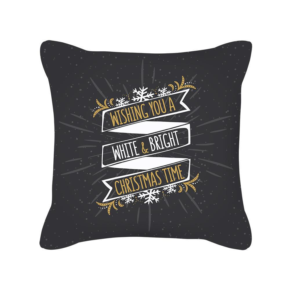 New Nordic Christmas Golden Sofa Pillow Cover Bedside Cushion Cover